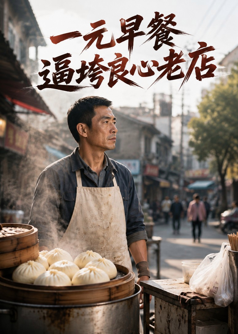 短剧《一元早餐逼垮良心老店》海报