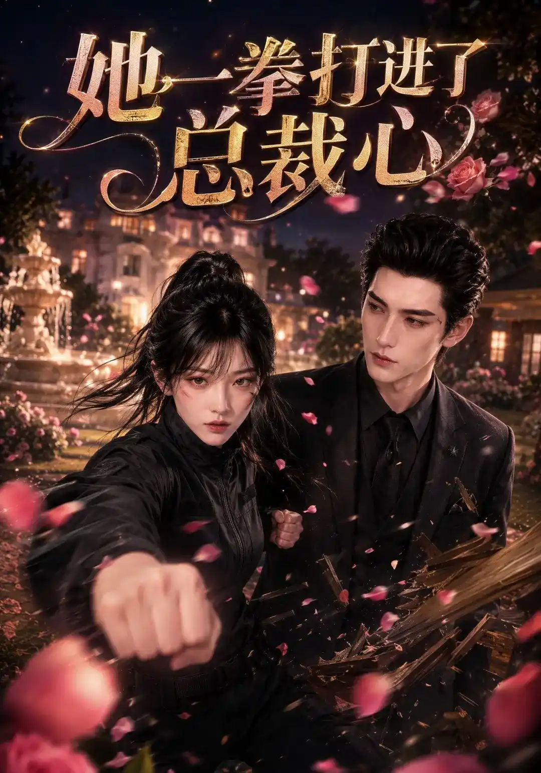 短剧《她一拳打进了总裁心》海报