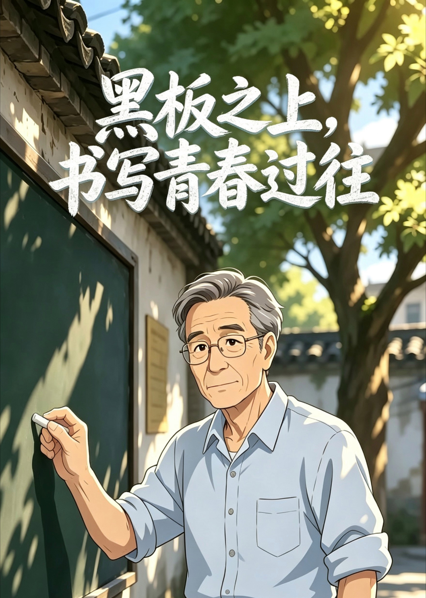 短剧《黑板之上，书写青春过往》海报