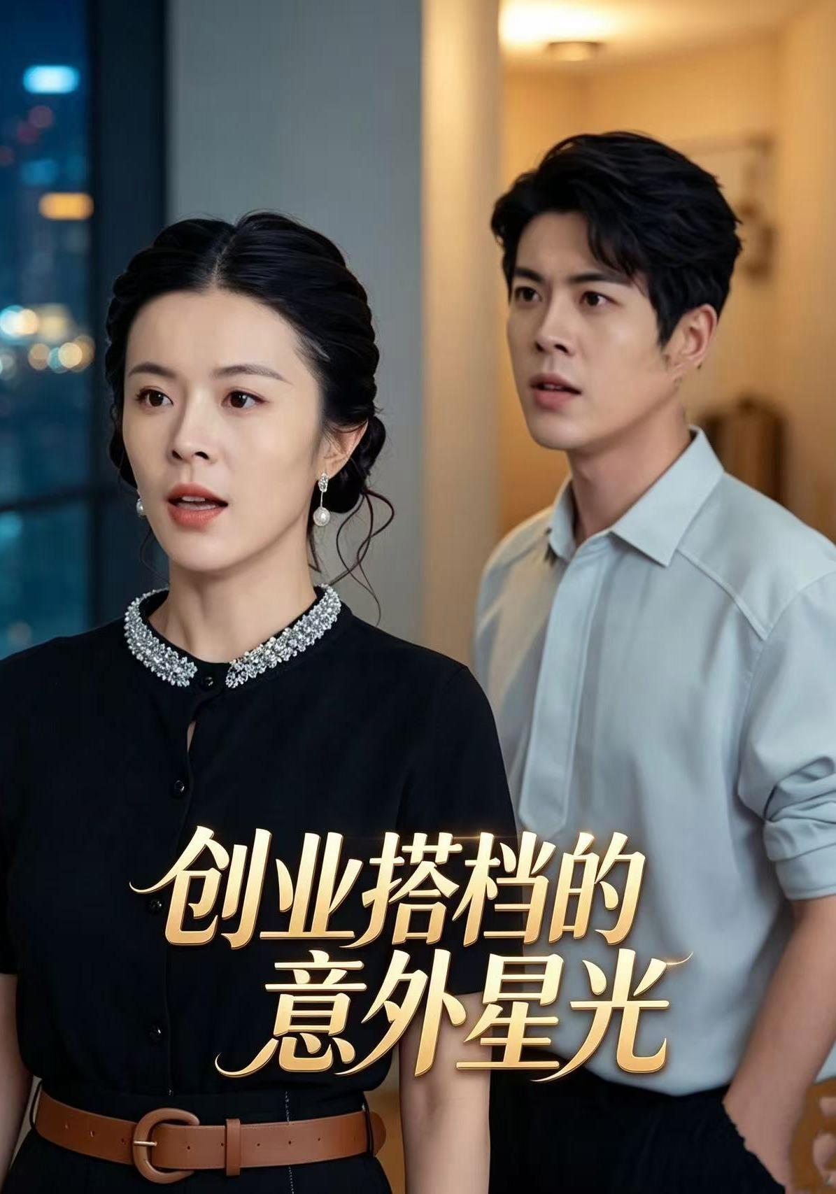 短剧《创业搭档的意外星光》海报