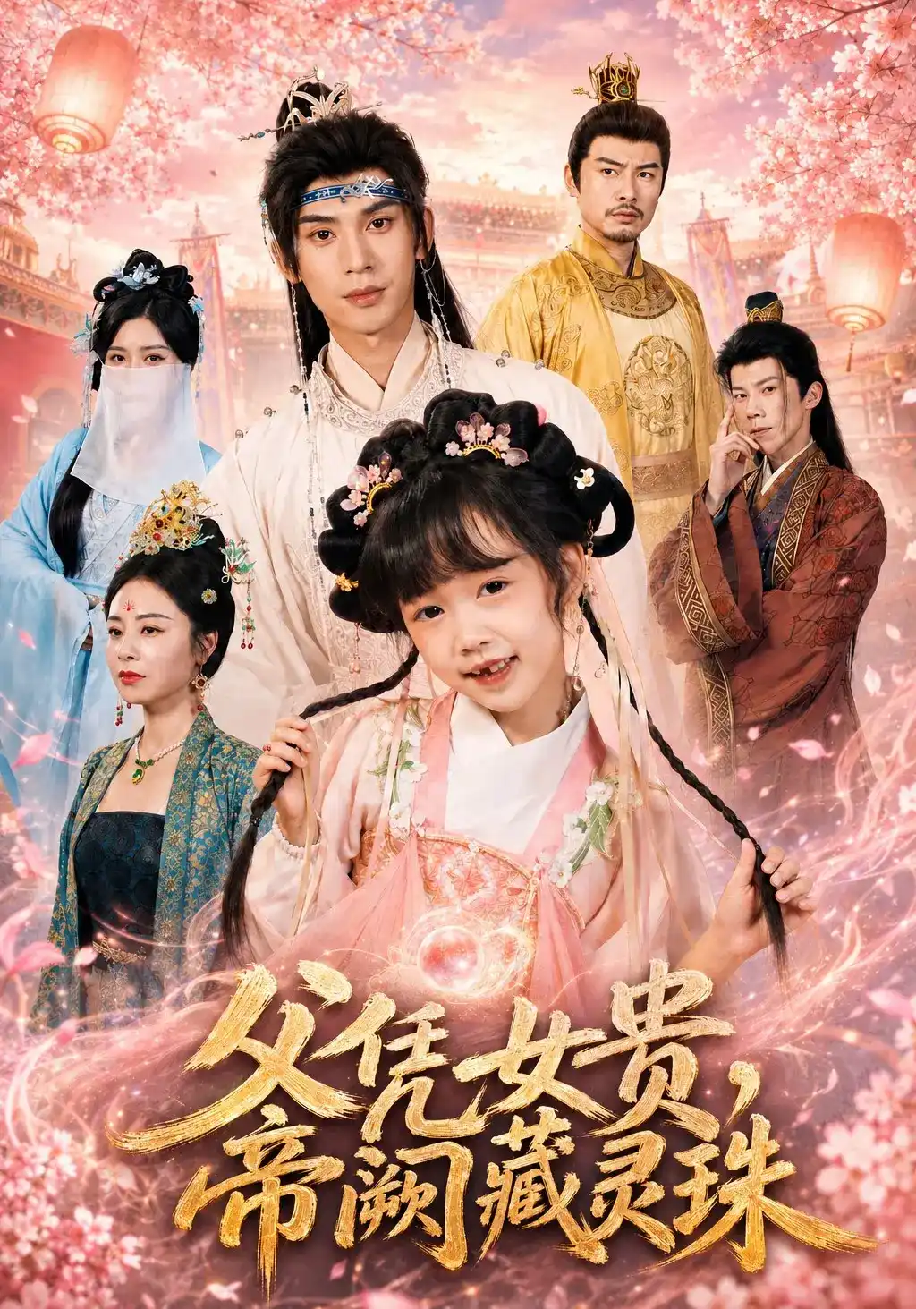 短剧《父凭女贵，帝阙藏灵珠》海报