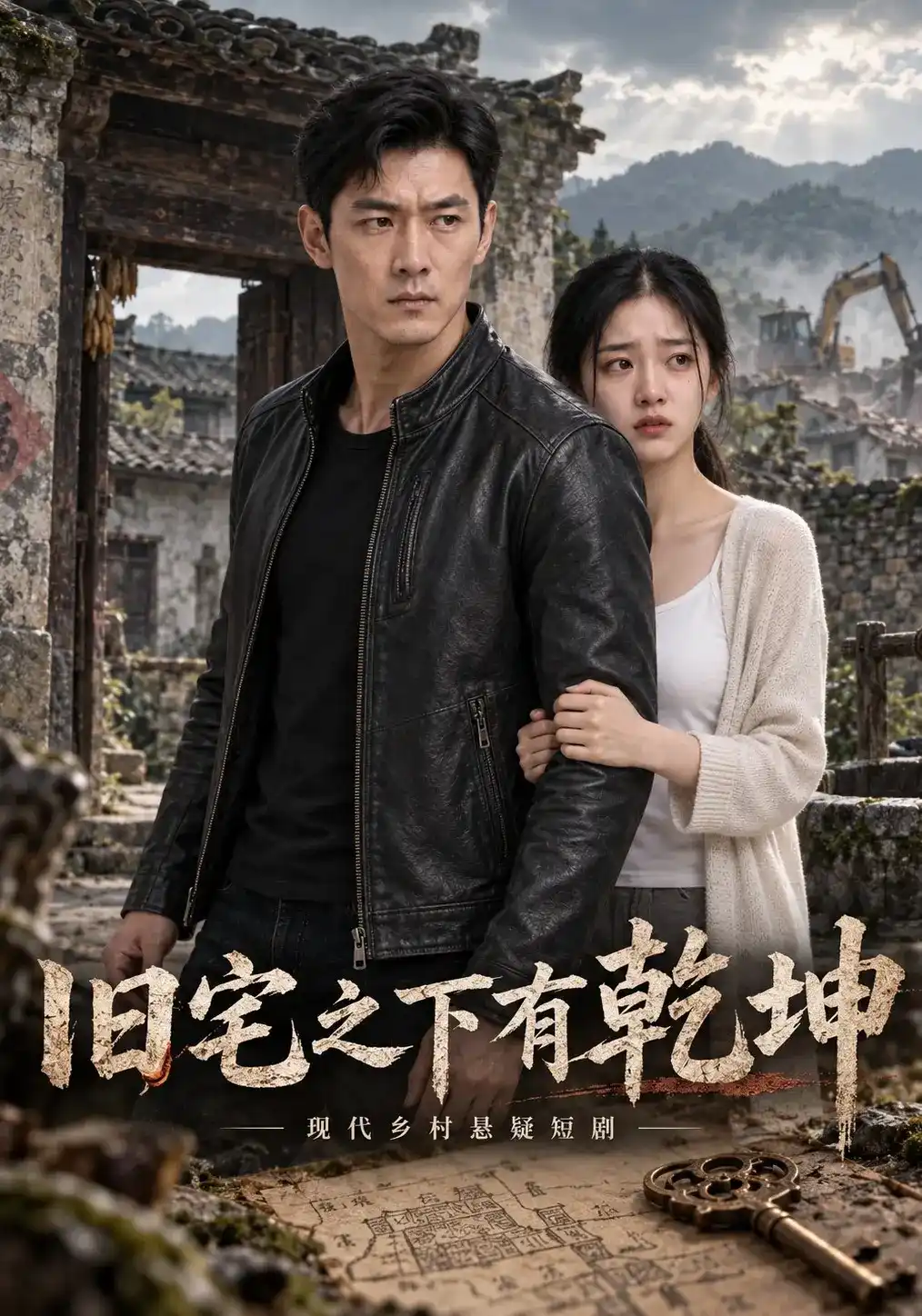 短剧《旧宅之下有乾坤》海报