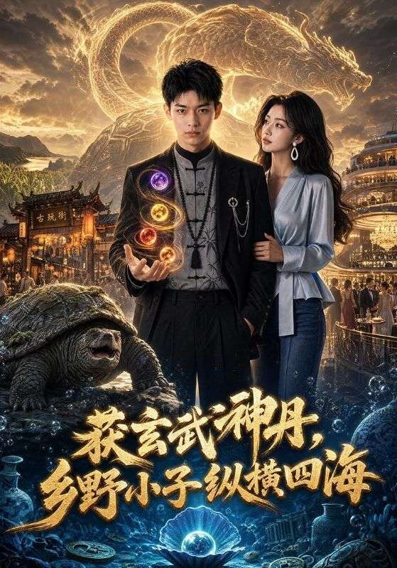 短剧《获玄武神丹，乡野小子纵横四海》海报
