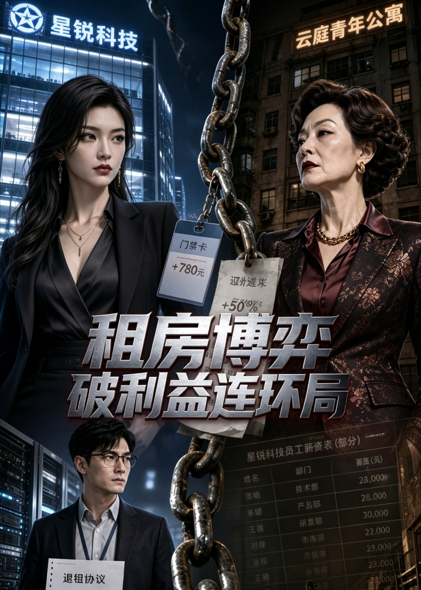 短剧《租房博弈，破利益连环局》海报