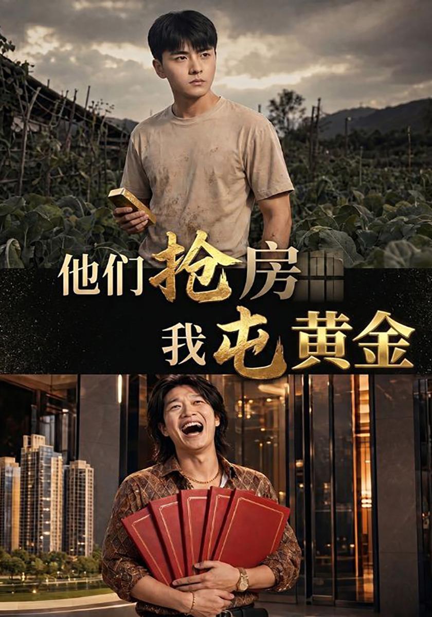 短剧《他们抢房我屯黄金》海报