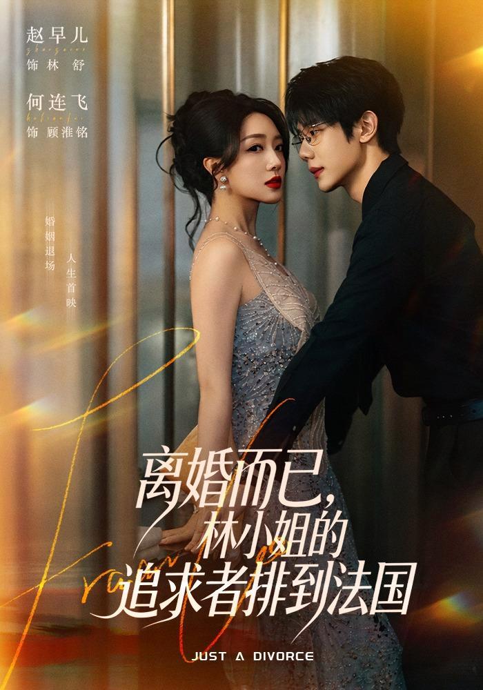 短剧《离婚而已，林小姐的追求者排到法国》海报