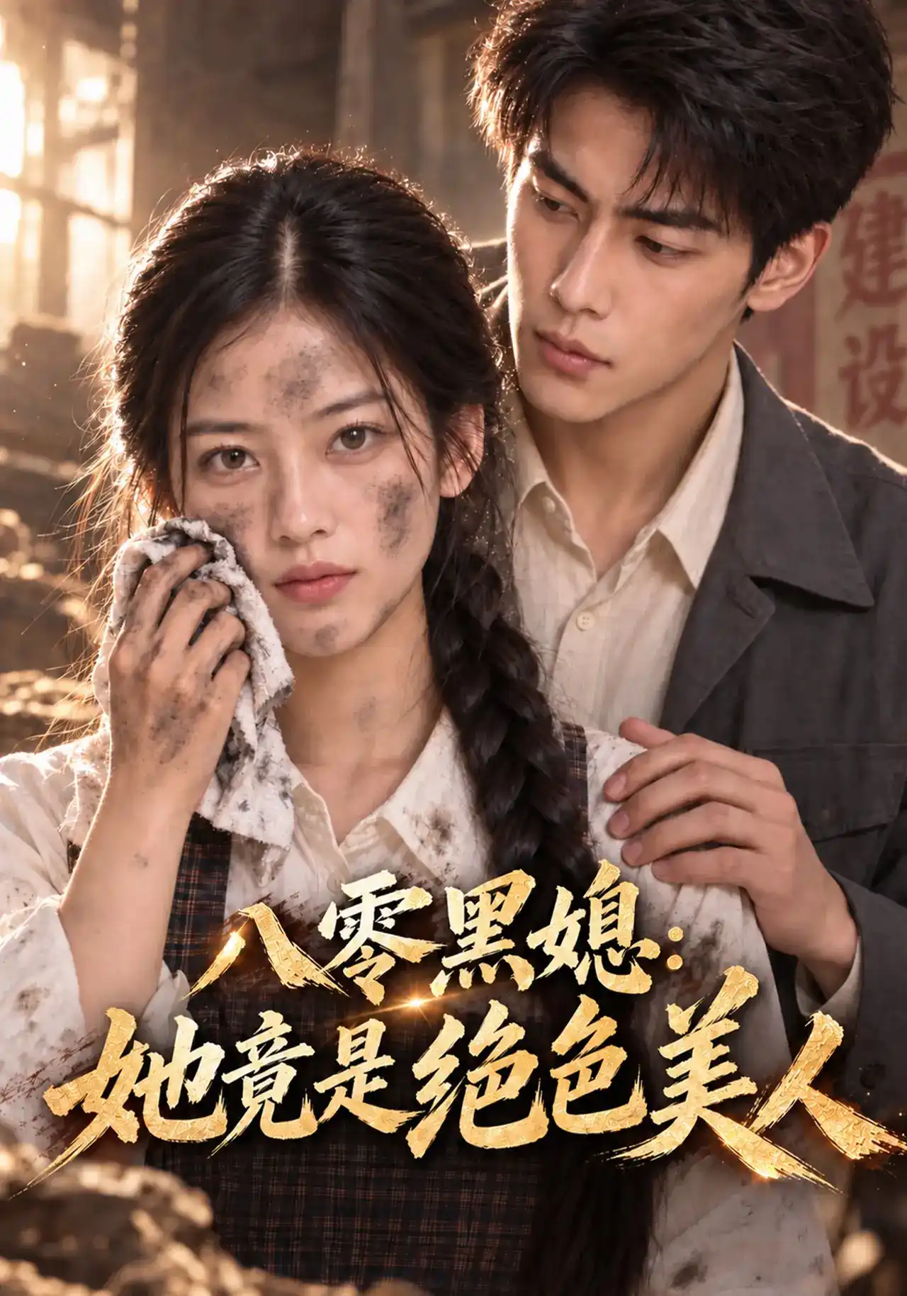 短剧《八零黑媳：她竟是绝色美人》海报