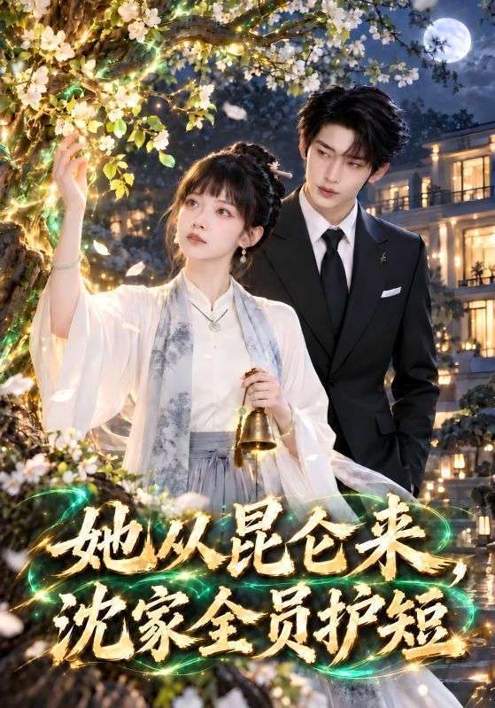 短剧《她从昆仑来，沈家全员护短》海报