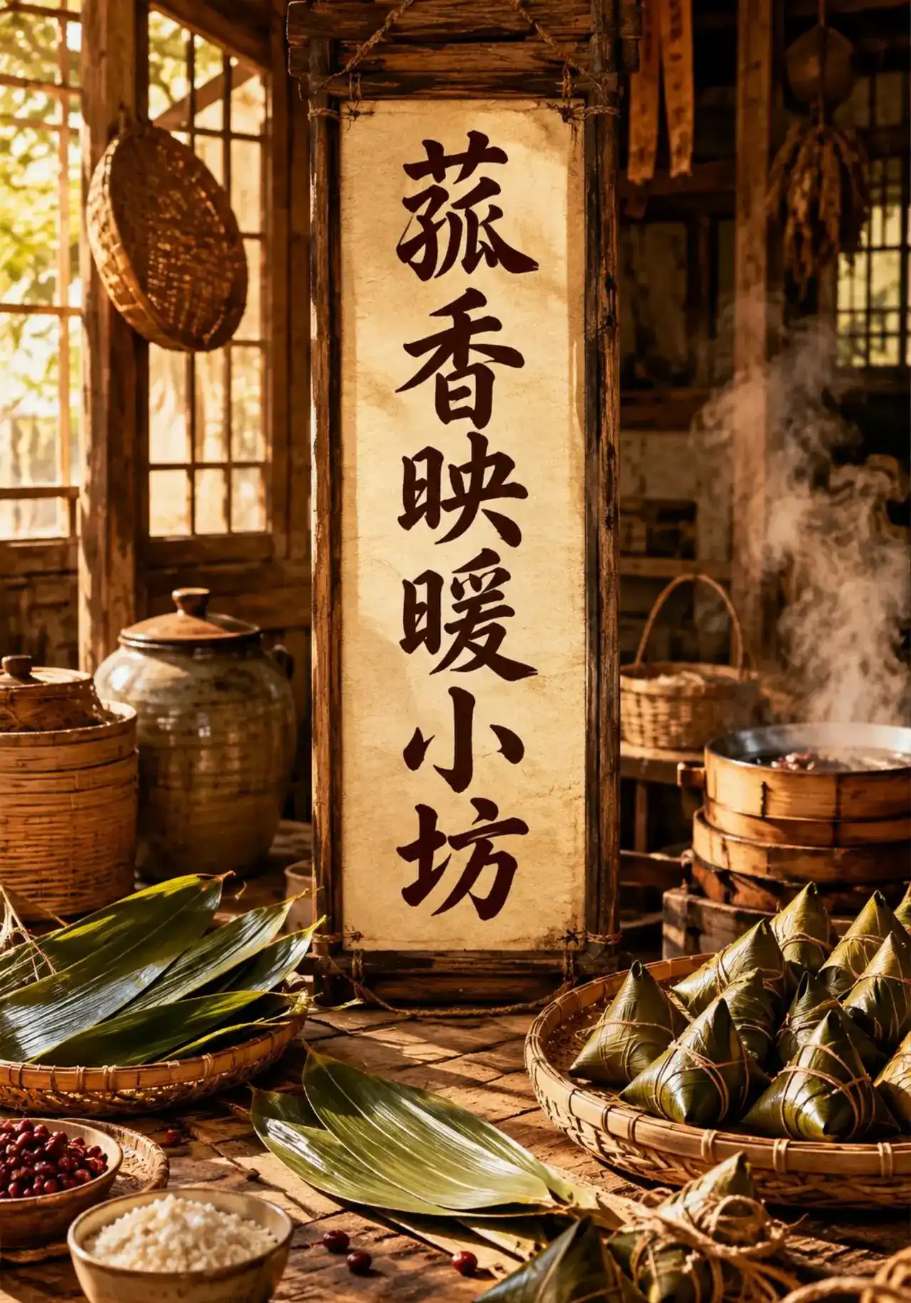 短剧《菰香映暖小坊》海报