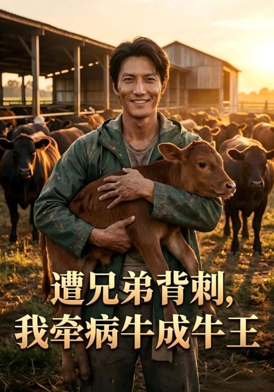 短剧《遭兄弟背刺，我牵病牛成牛王》海报