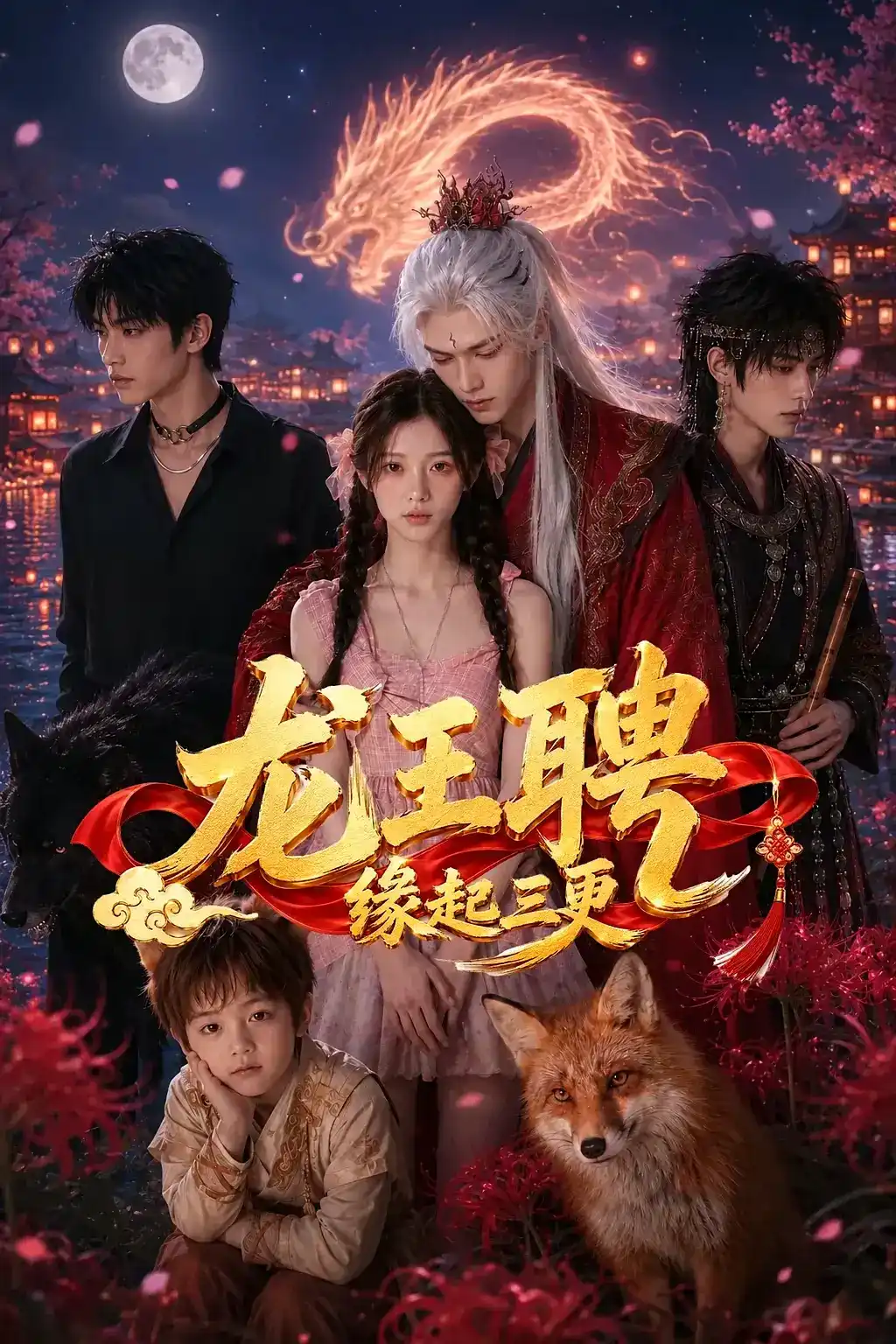 短剧《龙王聘：缘起三更》海报