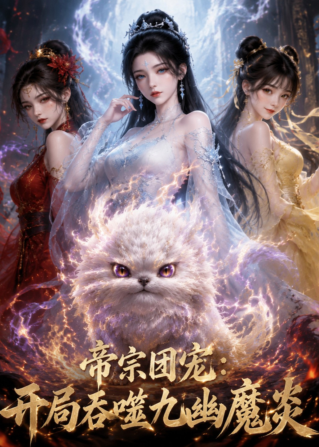 短剧《帝宗团宠：开局吞噬九幽魔炎》海报