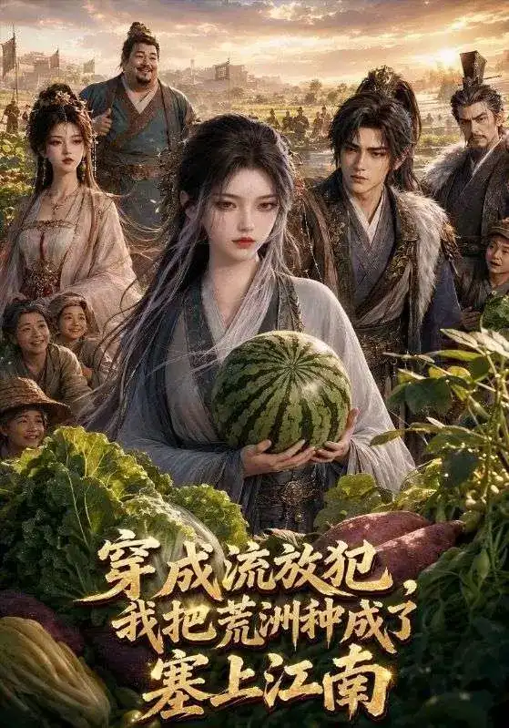 短剧《穿成流放犯，我把荒洲种成了塞上江南》海报