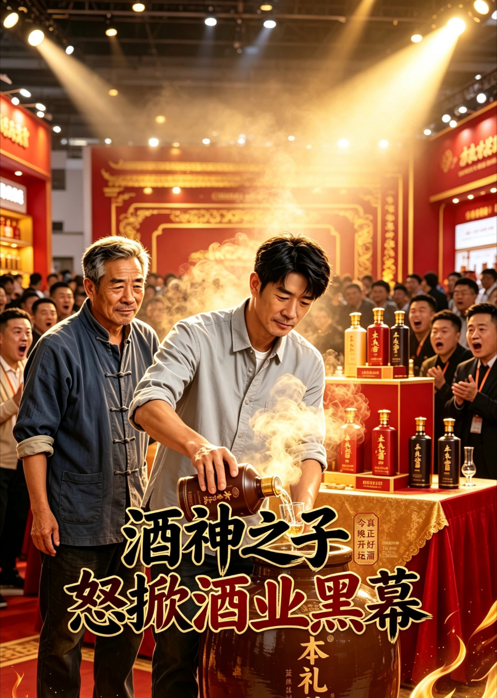 短剧《酒神之子，怒掀酒业黑幕》海报