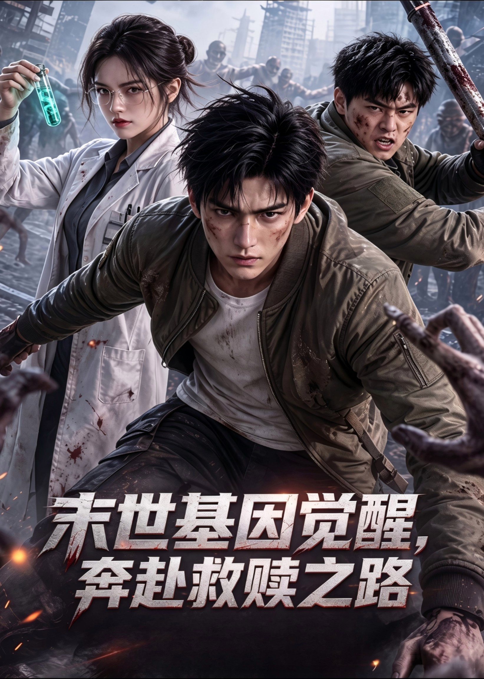短剧《末世基因觉醒，奔赴救赎之路》海报