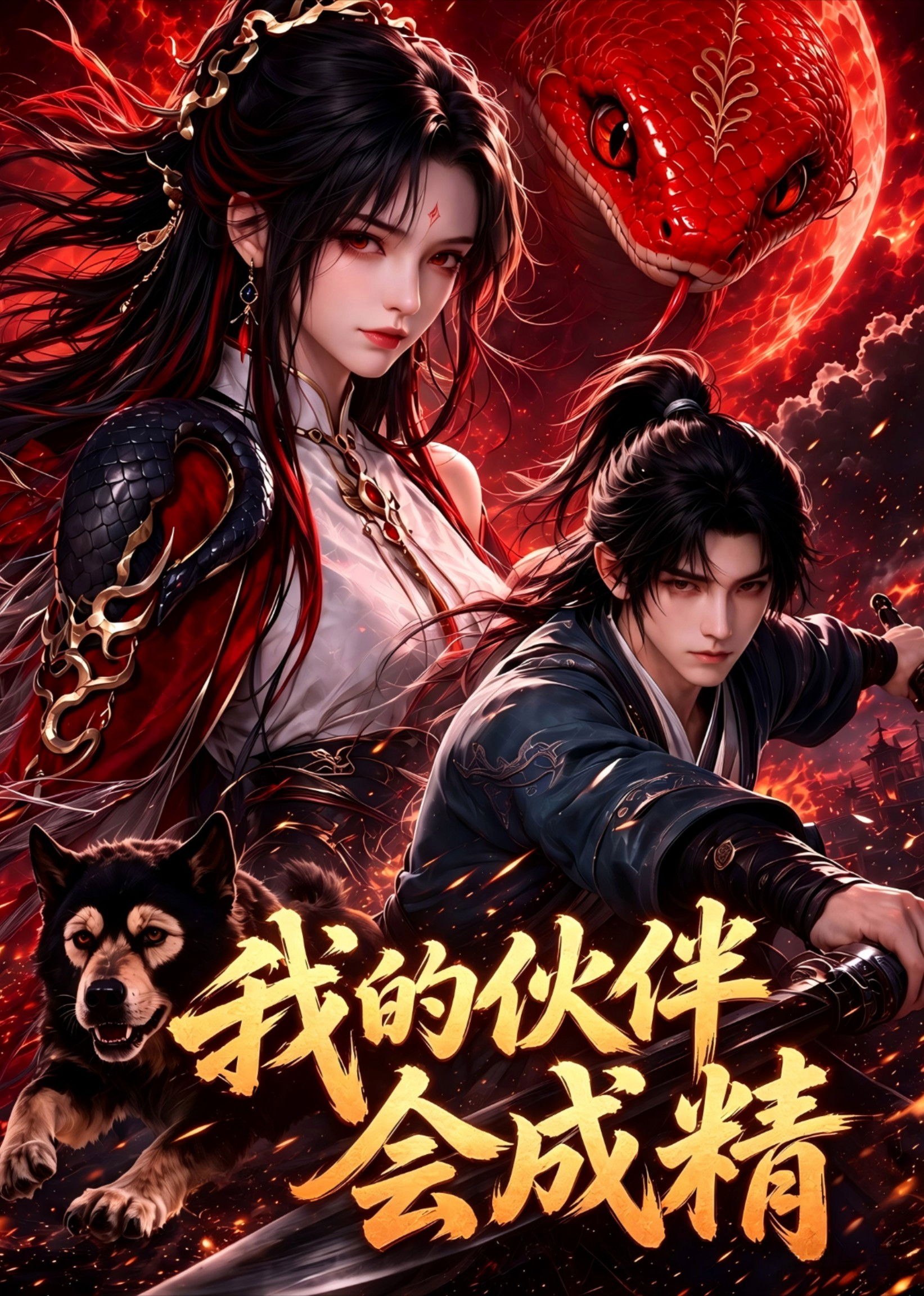 短剧《我的伙伴会成精》海报