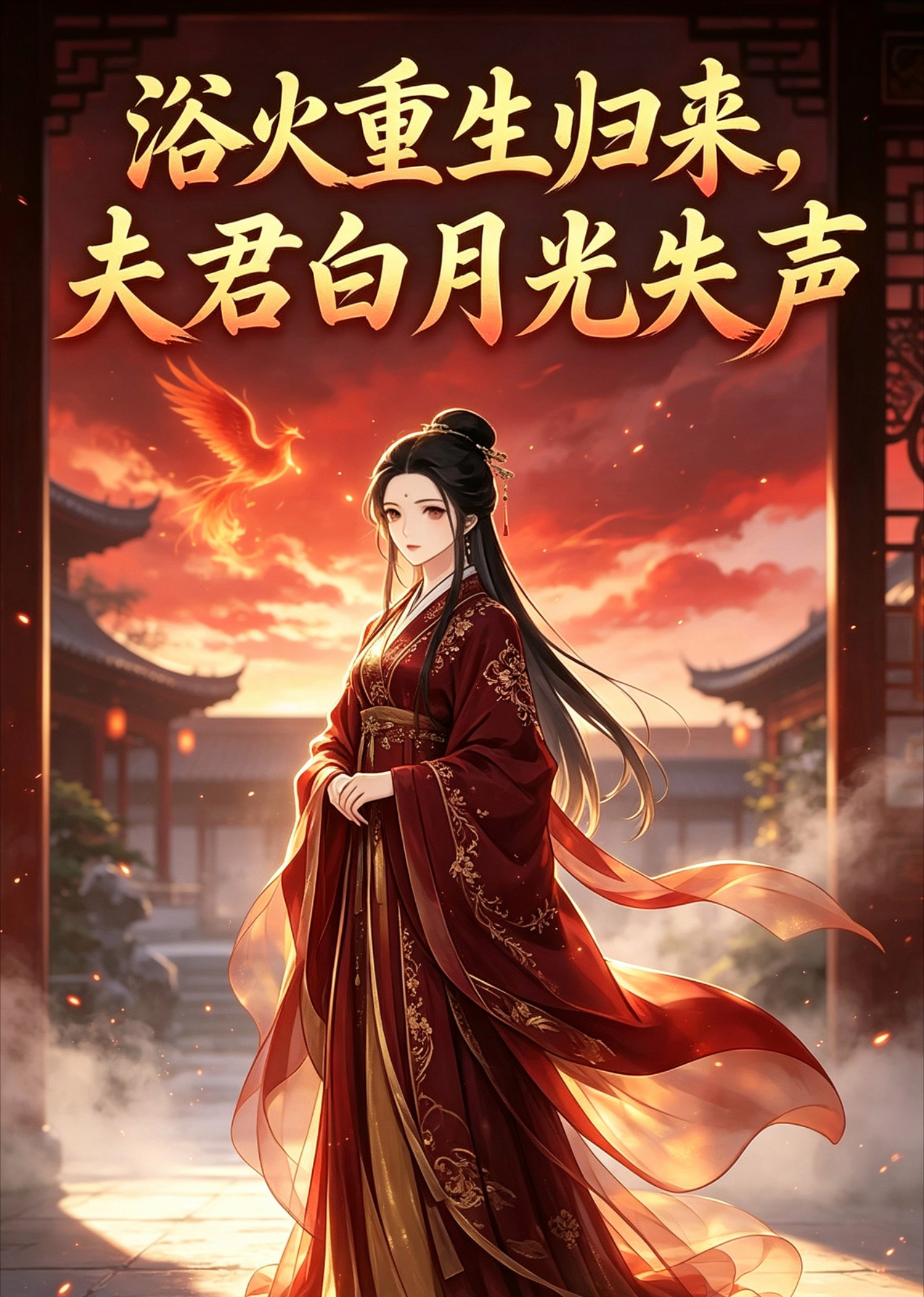 短剧《浴火重生归来，夫君白月光失声》海报