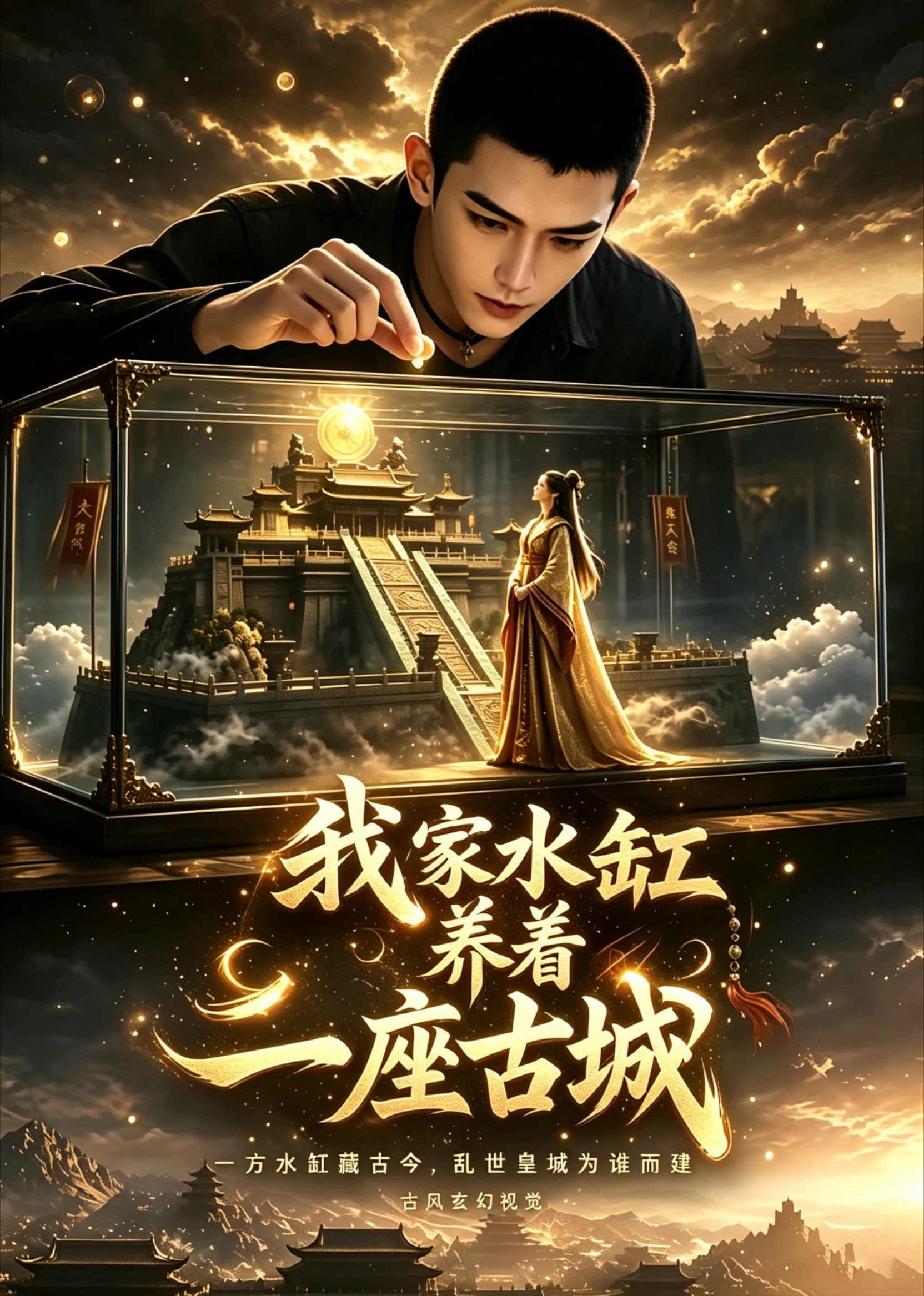 短剧《我家水缸养着一座古城》海报