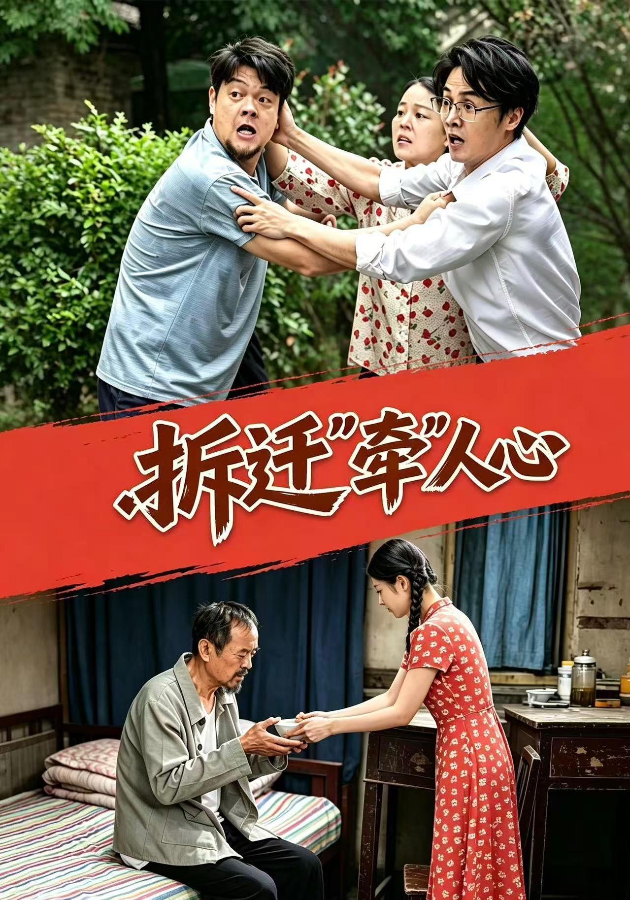 短剧《拆迁“牵”人心》海报