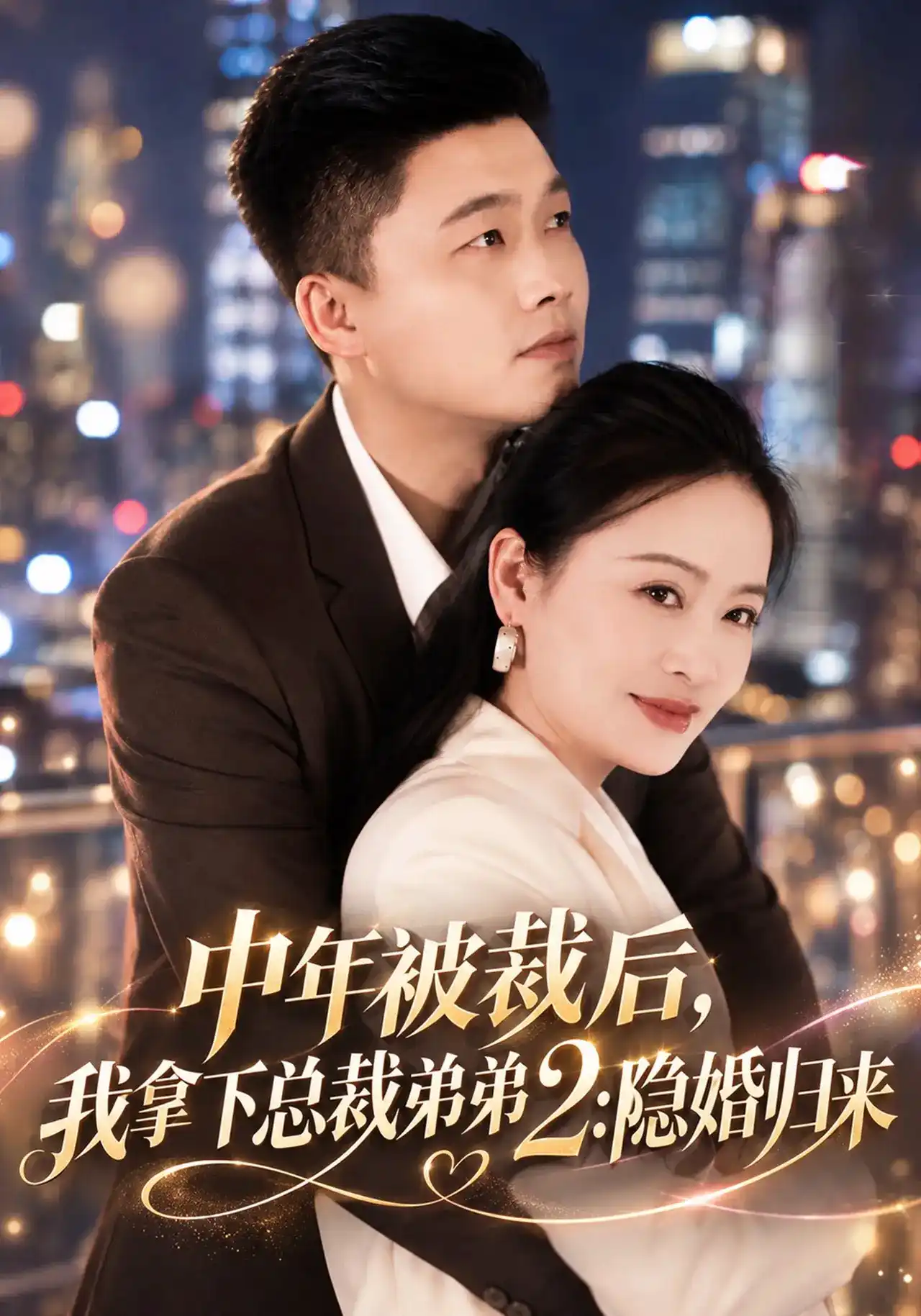 短剧《中年被裁后，我拿下总裁弟弟2：隐婚归来》海报