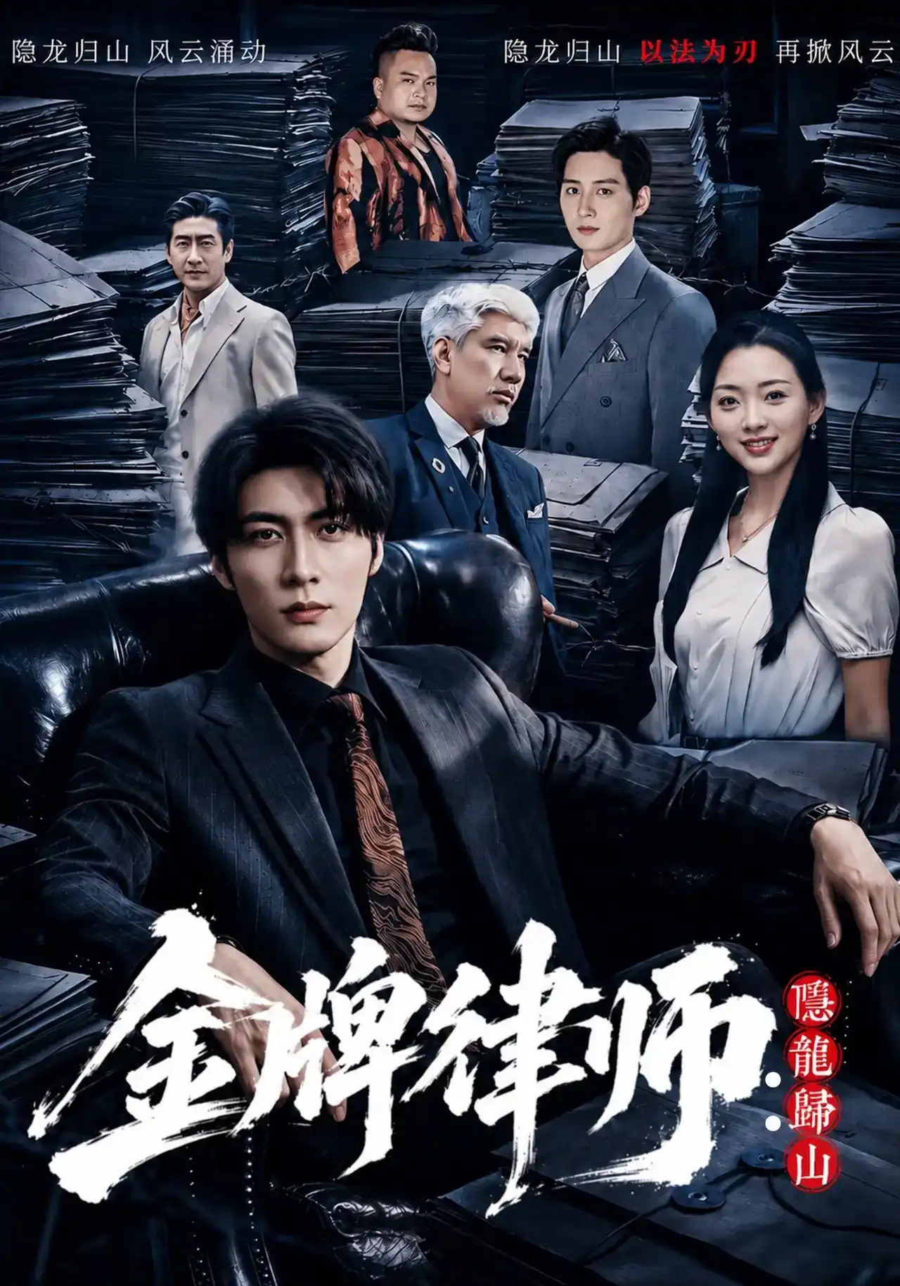 短剧《金牌律师：隐龙归山》海报