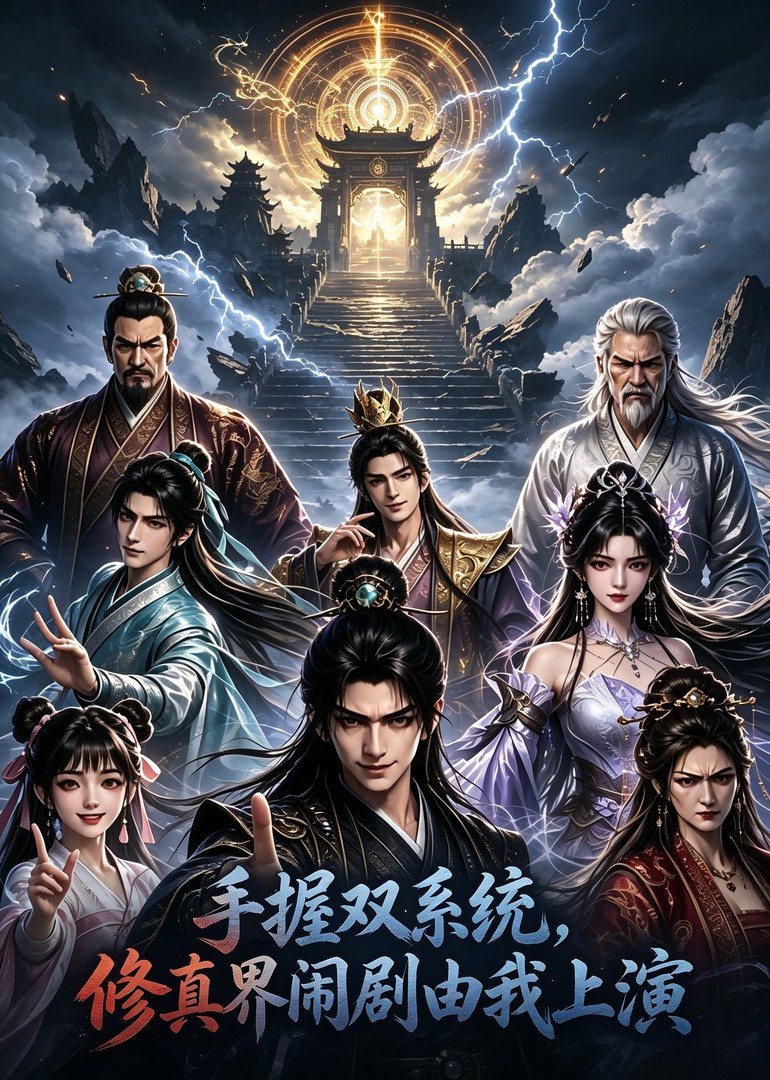 短剧《手握双系统，修真界闹剧由我上演》海报