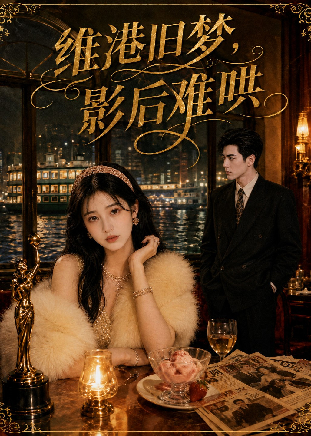 短剧《维港旧梦，影后难哄》海报