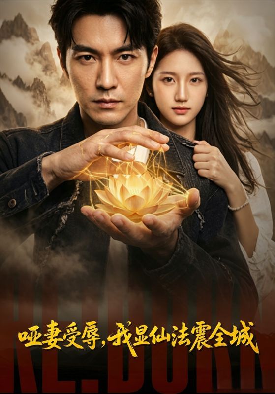 短剧《哑妻受辱，我显仙法震全城》海报