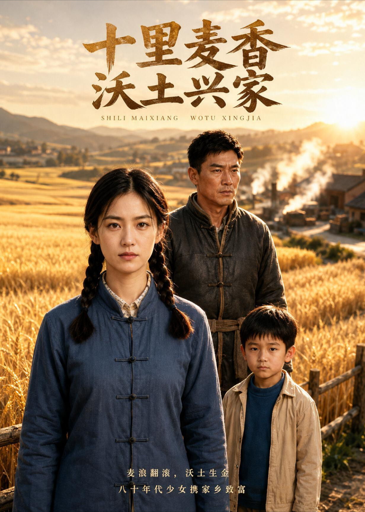 短剧《十里麦香沃土兴家》海报