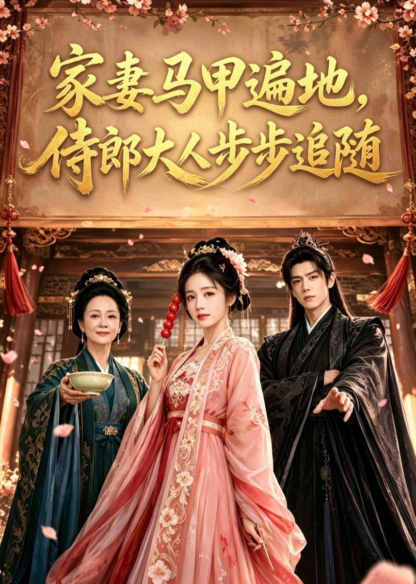 短剧《傻妻马甲遍地，侍郎大人追疯了》海报