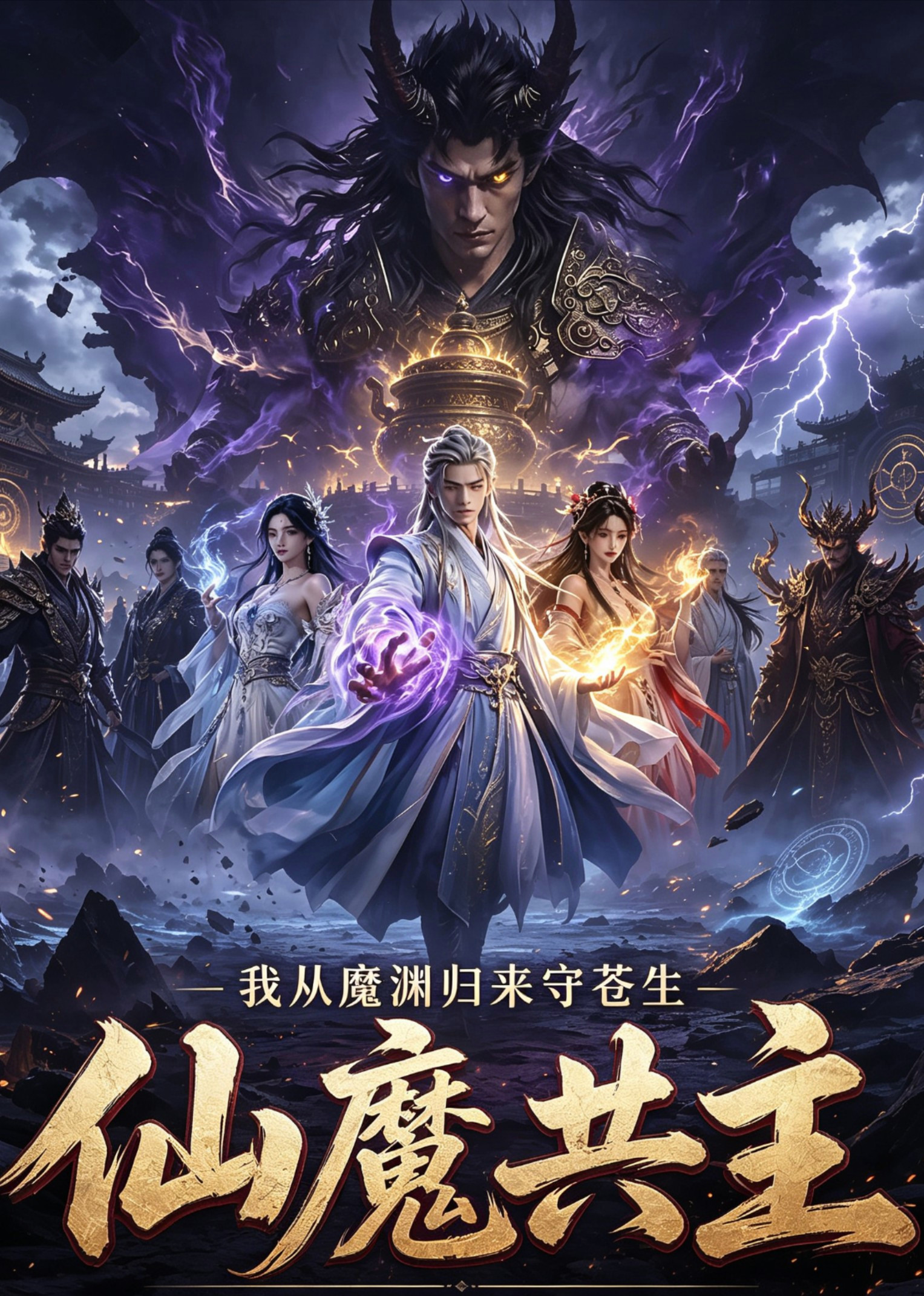 短剧《仙魔共主》海报