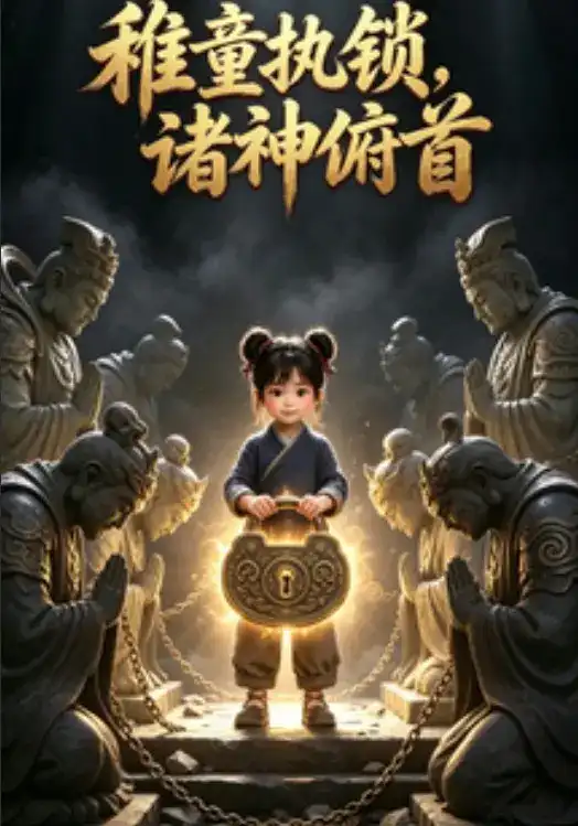 短剧《稚童执锁，诸神俯首》海报