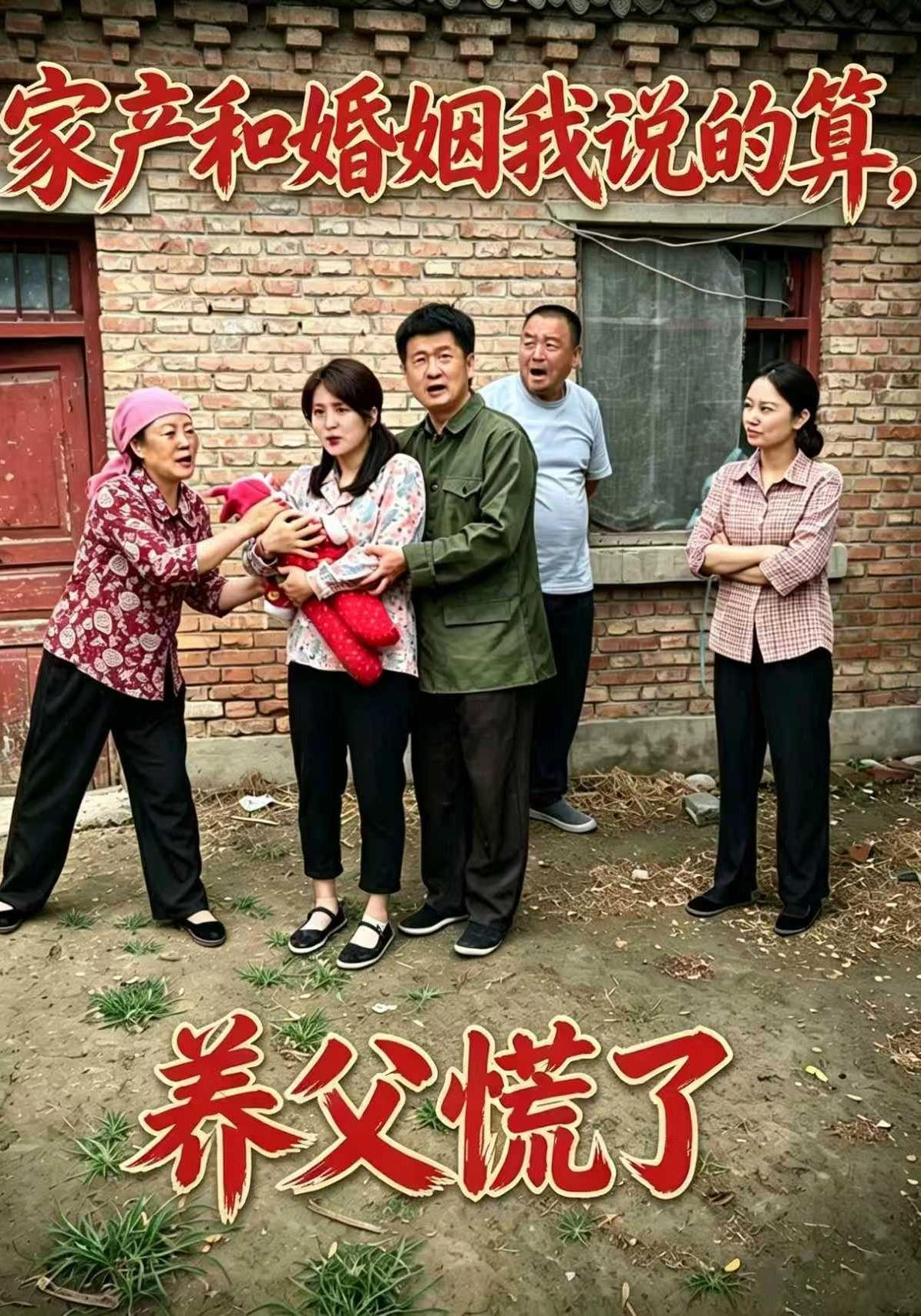 短剧《家产和婚姻我说的算，养父慌了》海报