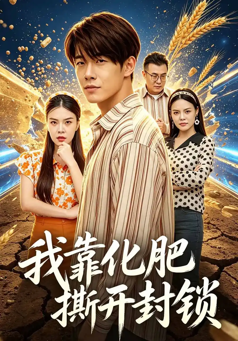 短剧《我靠化肥撕开封锁》海报