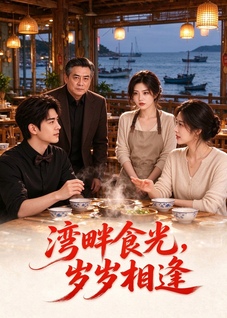 短剧《湾畔食光，岁岁相逢》海报