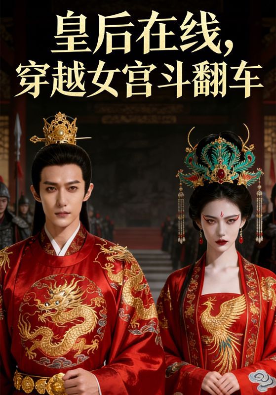短剧《皇后在线，穿越女宫斗翻车》海报
