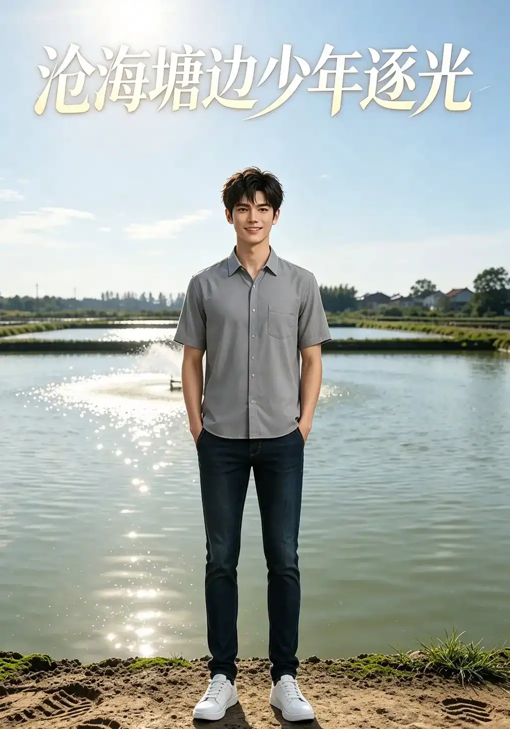 短剧《沧海塘边少年逐光》海报