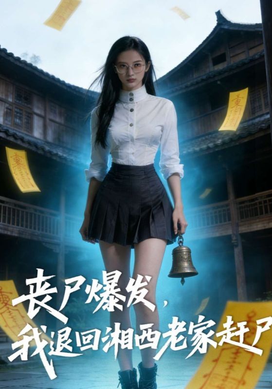 短剧《丧尸爆发，我退回湘西老家赶尸》海报