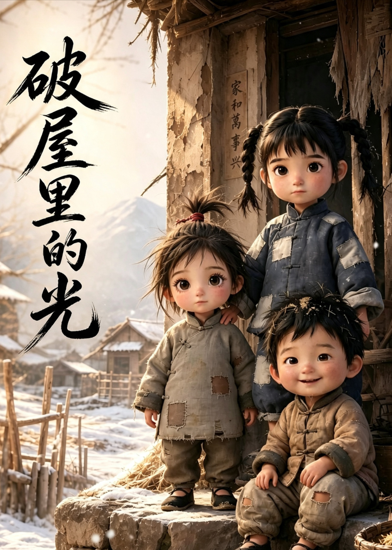 短剧《破屋里的光》海报