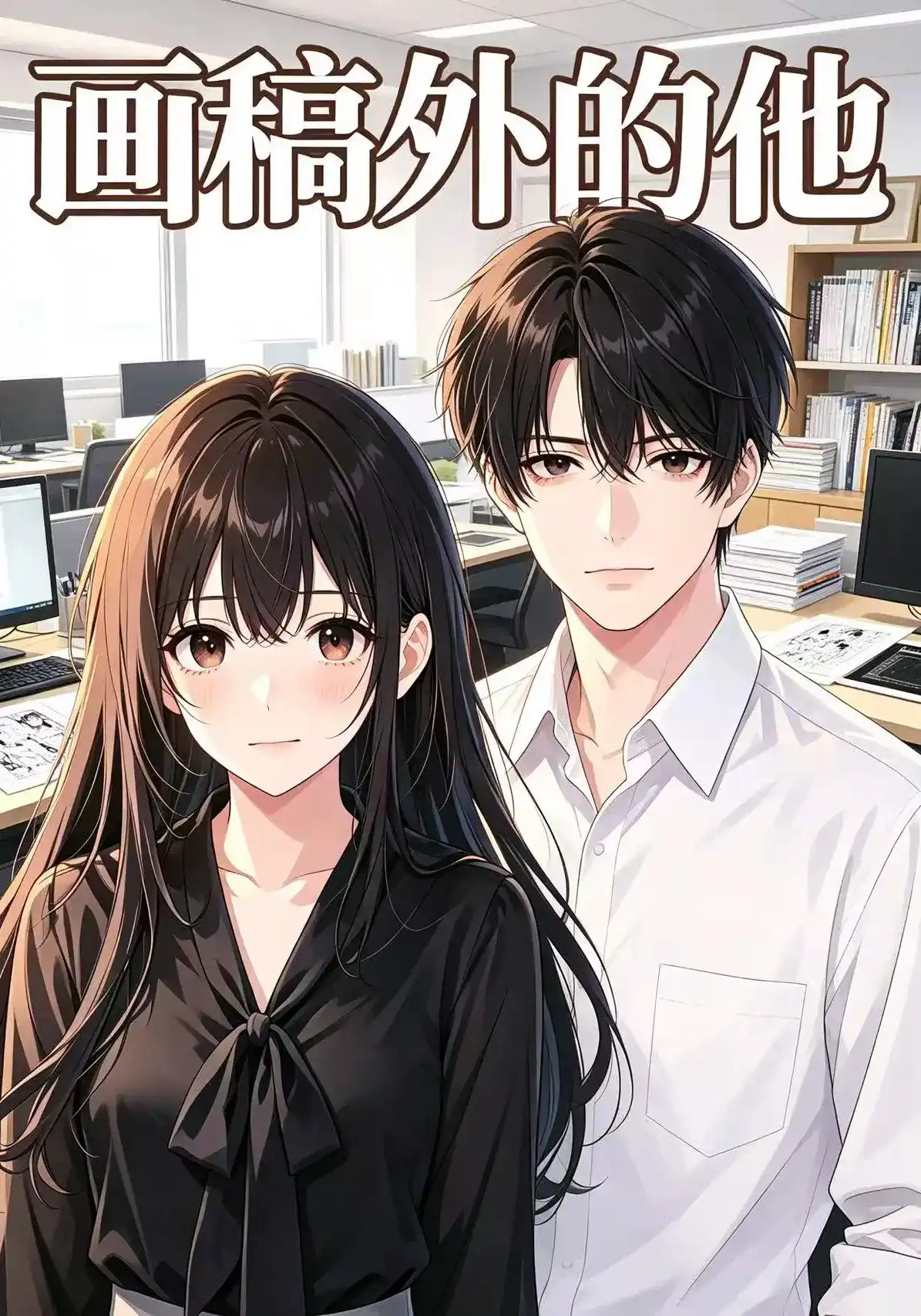 短剧《画稿外的他》海报