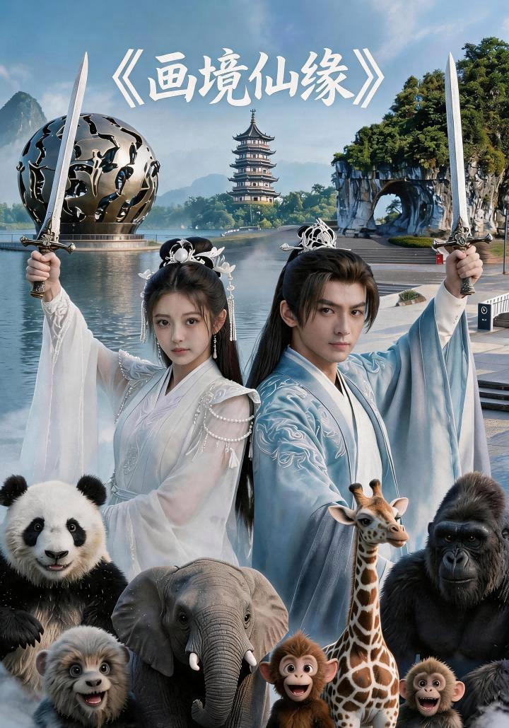 短剧《画境仙缘》海报
