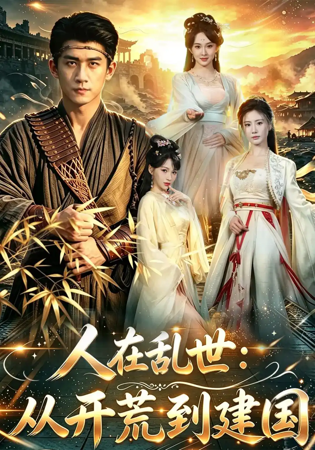 短剧《人在乱世：从开荒到建国》海报