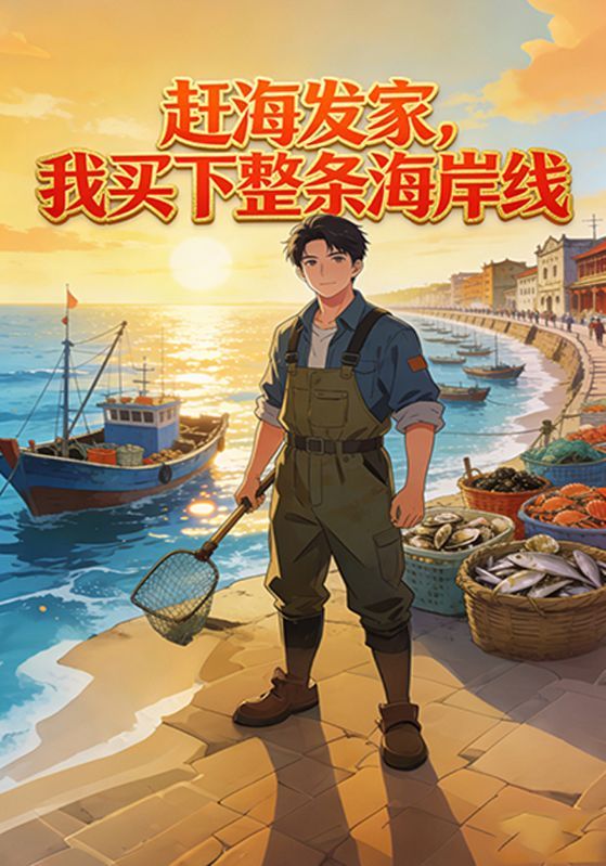 短剧《赶海发家，我买下整条海岸线》海报