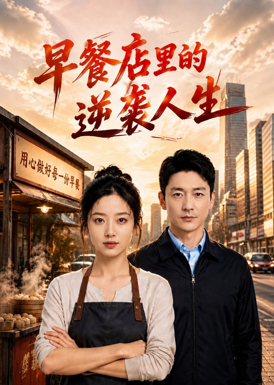 短剧《早餐店里的逆袭人生》海报