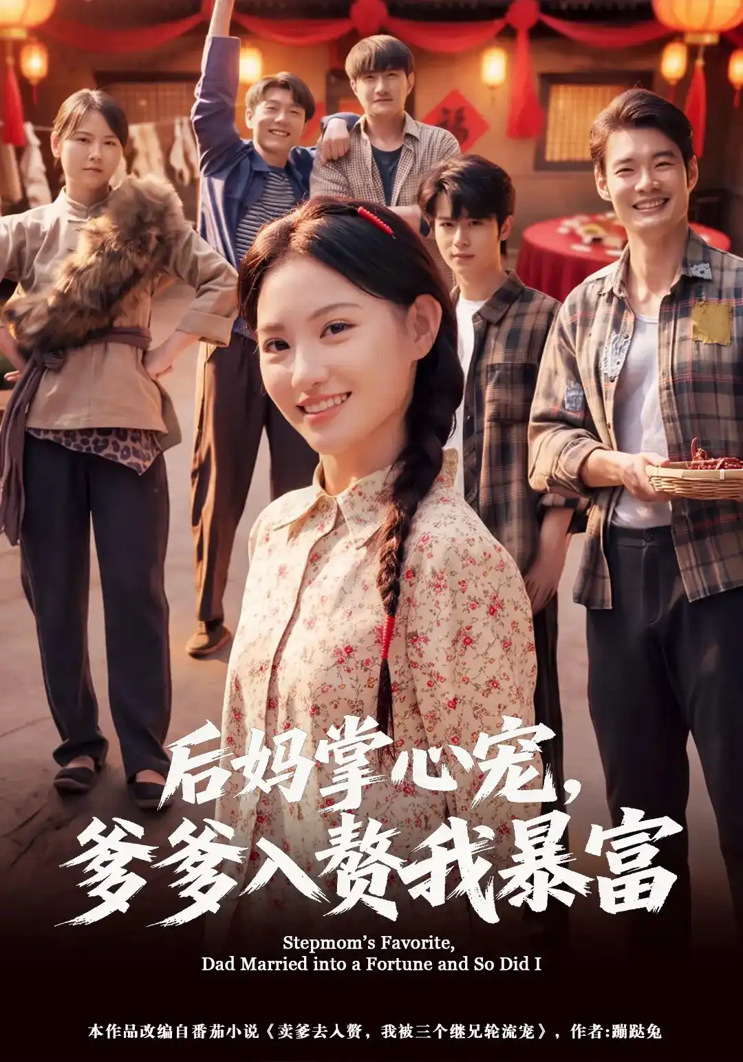 短剧《后妈掌心宠，爹爹入赘我暴富》海报