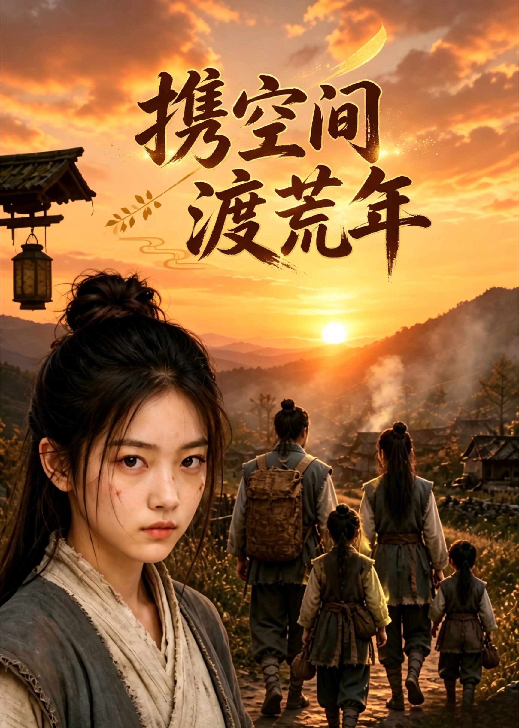 短剧《携空间渡荒年》海报