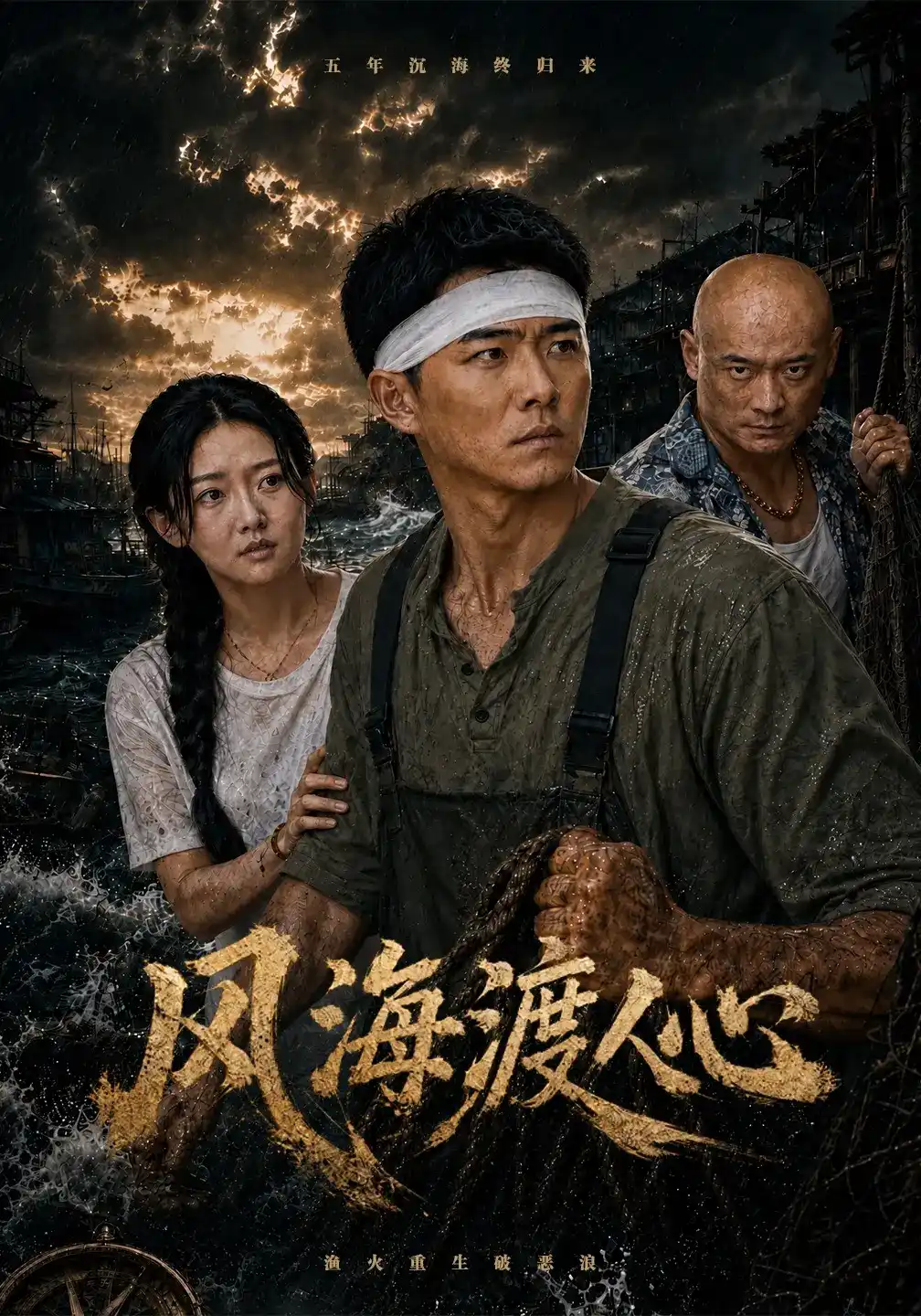 短剧《风海渡人心》海报