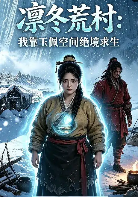 短剧《凛冬荒村：我靠玉佩空间绝境求生》海报