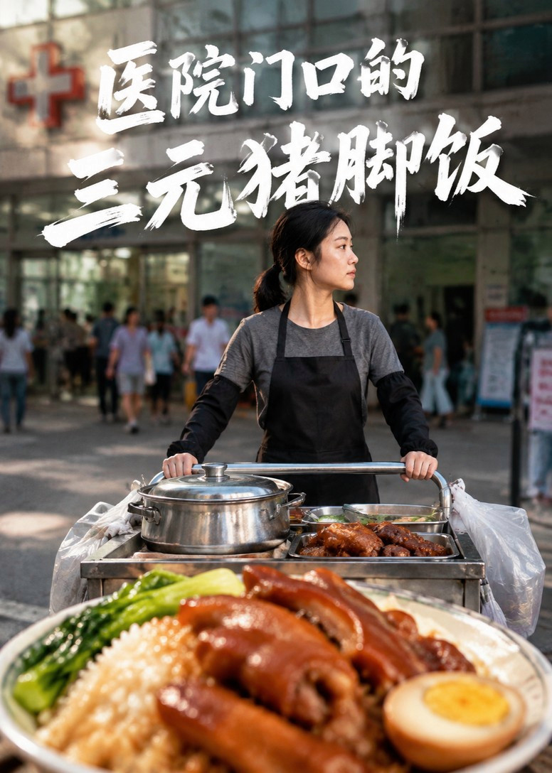 短剧《医院门口的三元猪脚饭》海报