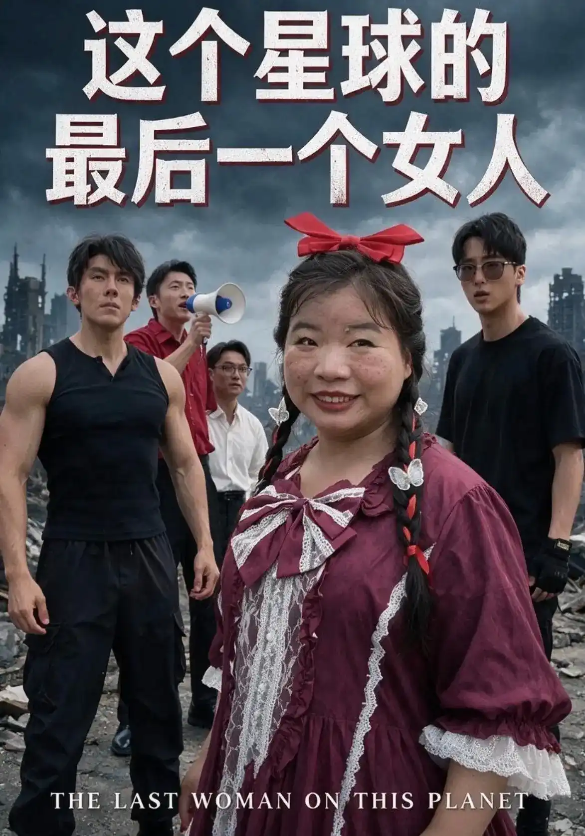 短剧《这个星球的最后一个女人》海报